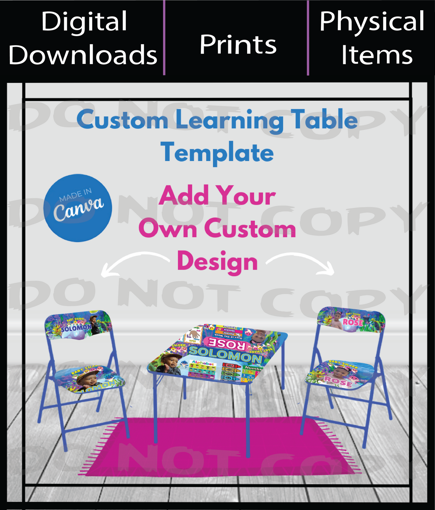 Custom Learning Table Template