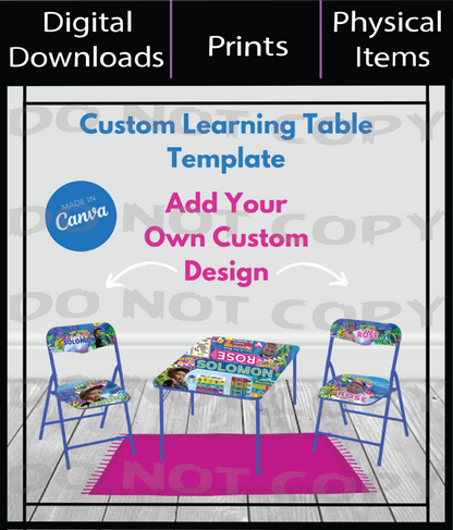 Custom Learning Table Template