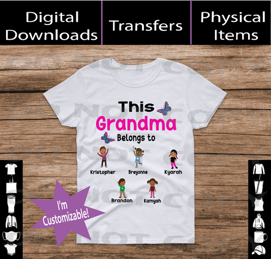 This  Grandma Belongs To  SVG | PNG | Mockup Digital Download