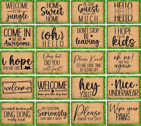 Doormat Stencil,  Welcome Mats,  Funny Doormat, Porch Decor, Mat Quotes, Outdoor Mat