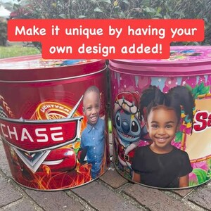 Custom Popcorn Tins