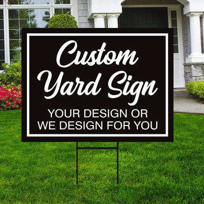 Custom Yard Sign Prints