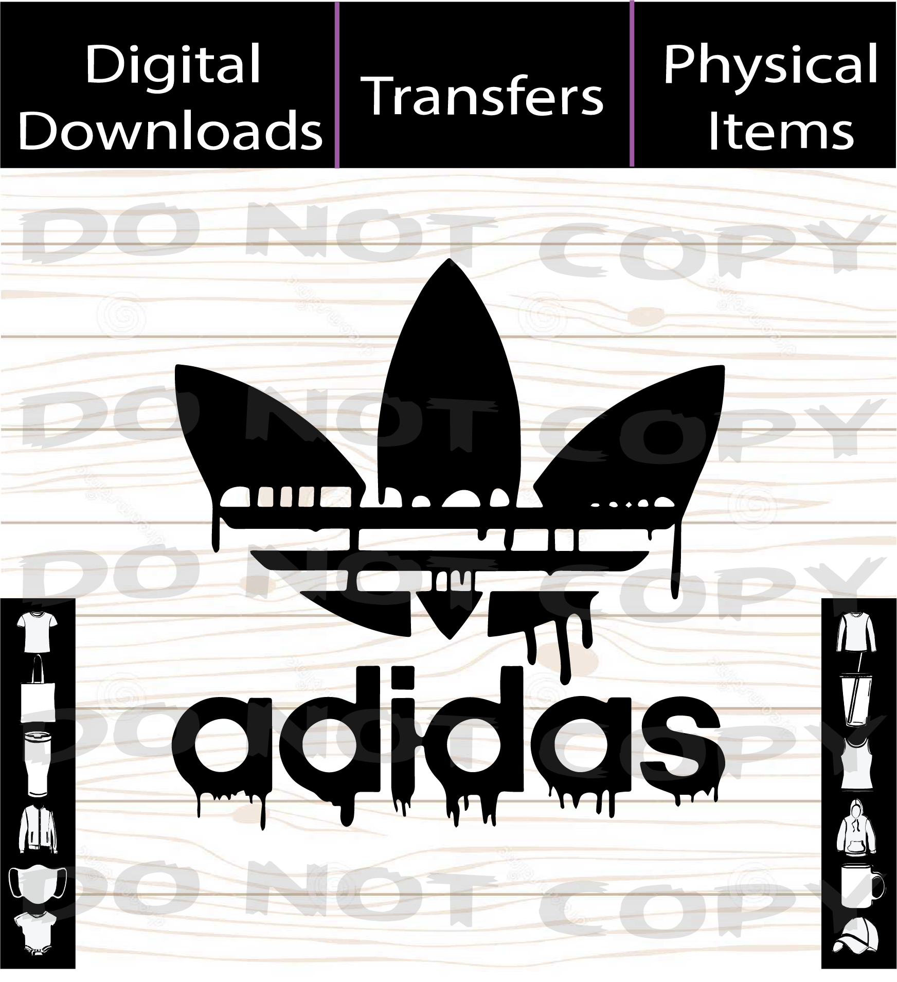 Adidas Dripping SVG | PNG | Mockup Design A Treasured Design LLC