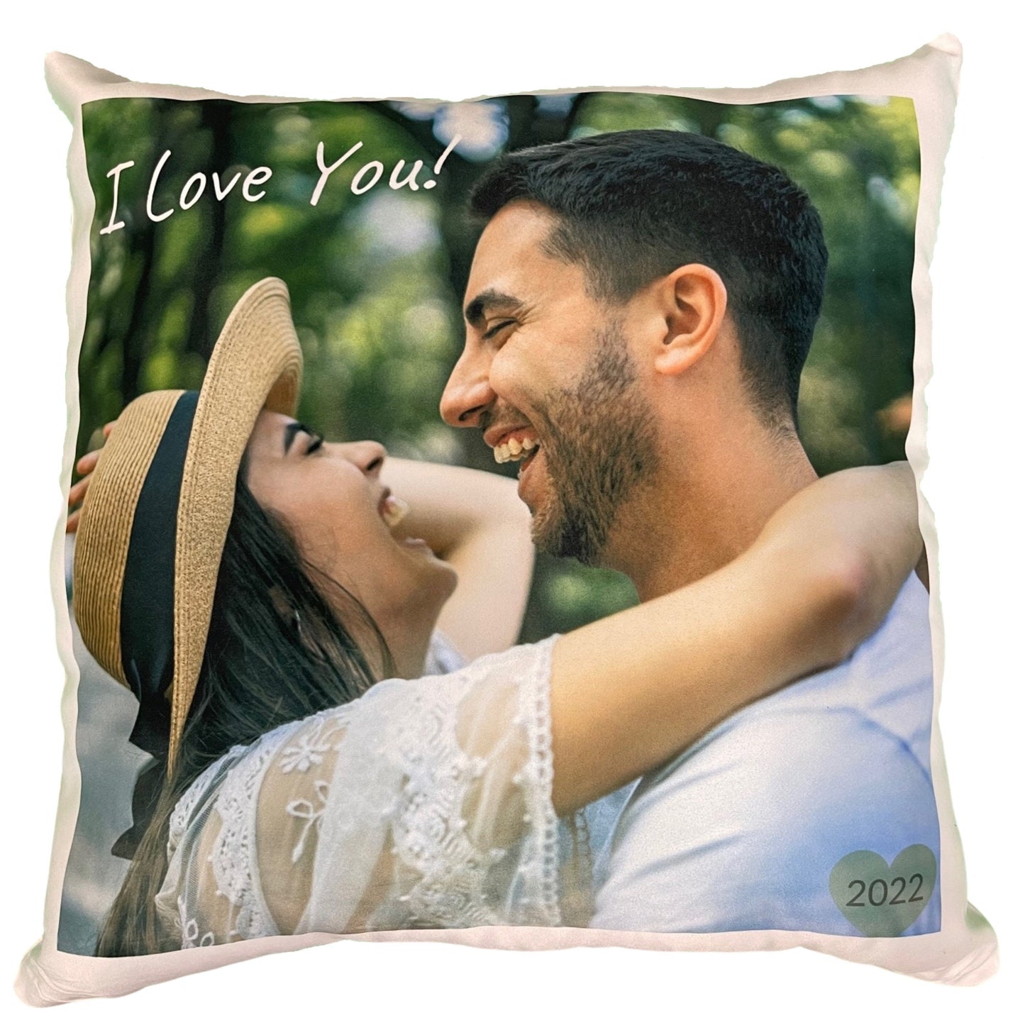 Custom Pillow with Photo, Personalized Pillow Case, Photo Pillowcase, Housewarming Gift, Throw Pillowcase, Anniversary Gift, Canvas, White