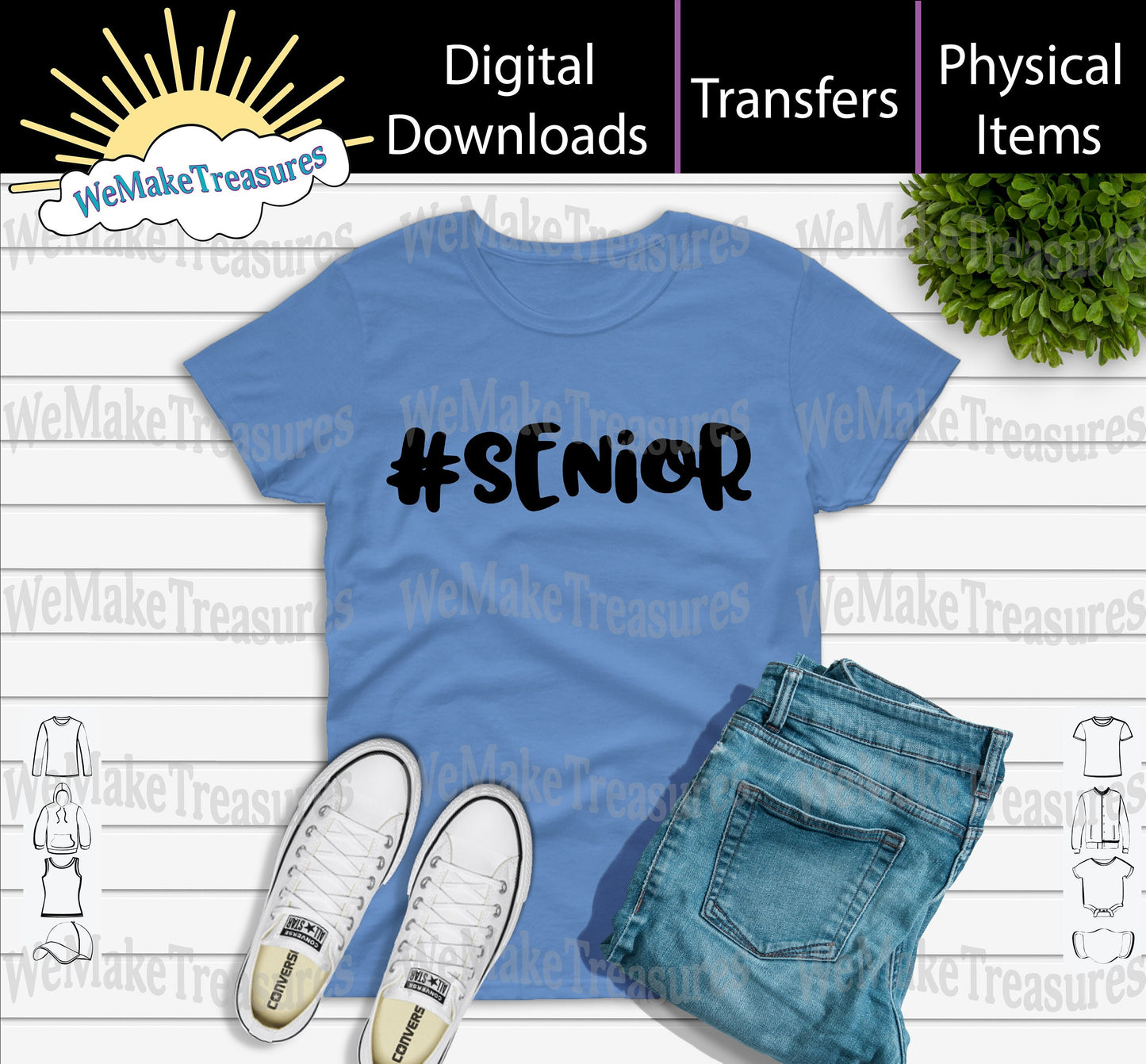 Hashtag Senior SVG/PNG/Mockup Digital Download A Treasured Design LLC