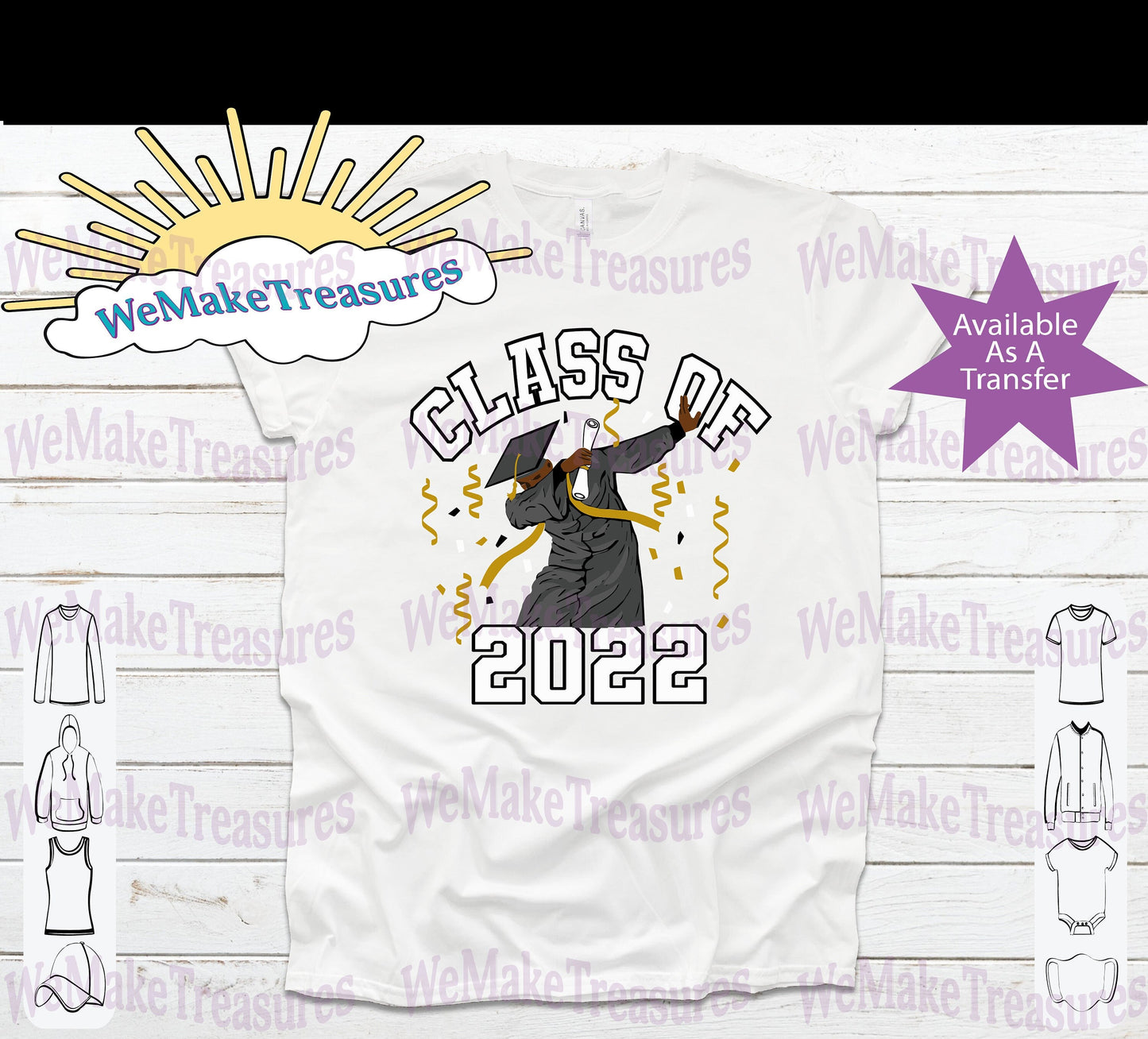 Dabbing Graduate 2022 (Male) SVG/PNG/Mockup Digital Download A Treasured Design LLC